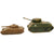 Original U.S. WWII Wartime Economy Toy Tank Collection of 5