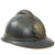 Original French WWI Model 1915 Adrian Helmet Shell with RF Field Medical Personnel Badge - Horizon Blue Original Items