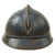 Original French WWI Model 1915 Adrian Helmet Shell with RF Field Medical Personnel Badge - Horizon Blue Original Items