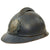 Original French WWI Model 1915 Adrian Helmet Shell with RF Field Medical Personnel Badge - Horizon Blue Original Items