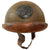 Original French WWII Model 1935 Tanker Armored Vehicle Helmet with Armored Artillery Badge