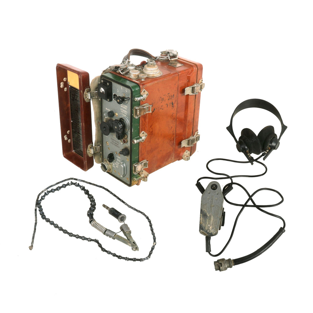 Original Soviet Cold War Russian R-105 Backpack Field Radio with Headset Captured from Iraqi Forces in 1991 Original Items