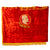 Original Soviet Russian Cold War Worker Red Velvet Unity Banner Lenin Flag with Fringe - Workers of the World, Unite! - 53 x 70”