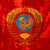 Original Soviet Russian Cold War Worker Red Velvet Unity Banner Lenin Flag with Fringe - Workers of the World, Unite! - 53 x 70”