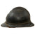 Original French WWI Model 1915 Adrian Helmet in Horizon Blue with RF Engineer Badge - Complete Original Items