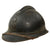 Original French WWI Model 1915 Adrian Helmet in Horizon Blue with RF Engineer Badge - Complete Original Items