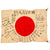 Original Japanese WWII Hand-Painted Silk Good Luck Flag with Lots of Signatures - 29 x 41”