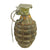 Original U.S. WWII Inert MkII Pineapple Grenade with Yellow Ring & M10A1 Fuze