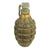 Original U.S. WWII Inert MkII Pineapple Grenade with Yellow Ring & M10A1 Fuze