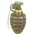 Original U.S. WWII Inert MkII Pineapple Grenade with Yellow Ring & M10A3 Fuze Original Items