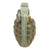 Original U.S. WWII Inert MkII Pineapple Grenade with Yellow Ring & M10A3 Fuze Original Items