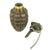 Original U.S. WWII Inert MkII Pineapple Grenade with Yellow Ring & M10A3 Fuze Original Items