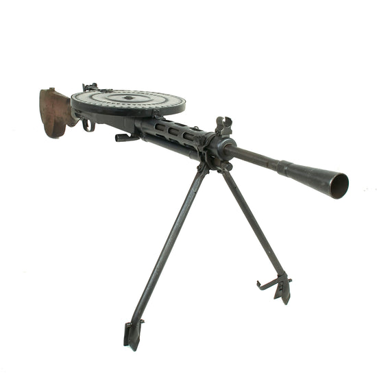 Original Soviet WWII Era Degtyaryov DP 28 Display Light Machine Gun Serial CE179 with Pan Magazine & Bipod