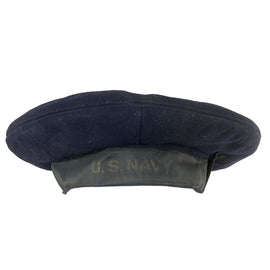 Original U.S. Spanish American War Era U.S. Navy Flat Hat by Ralph’s of Brooklyn New York