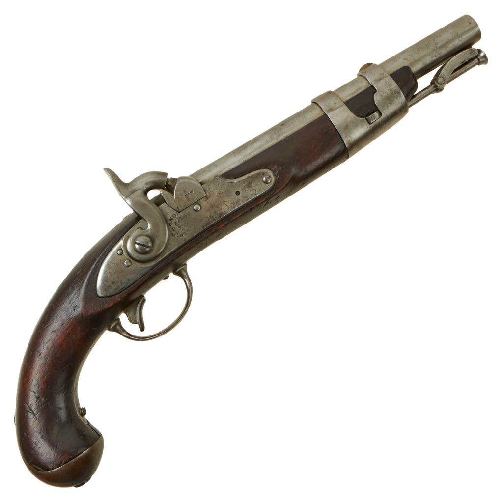 Original U.S. Model 1816 Percussion Converted Flintlock Pistol by Simeon North of Middletown Conn. with Captured Ramrod