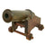 Original 19th Century U.S. Brass Signal Cannon on Contemporary Wooden Carriage Original Items