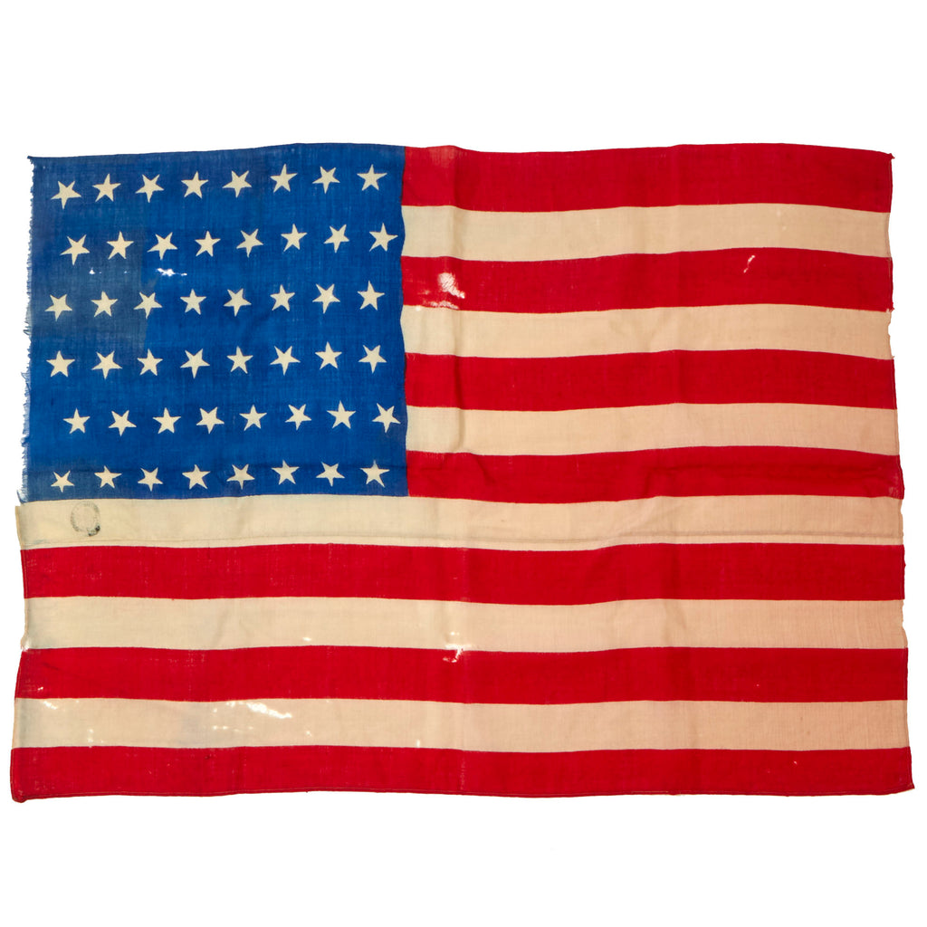 Original U.S. WWII Era French-Made 48-Star Flag with Stamp - 33 x 44”