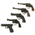 Original Hollywood Film Rubber Prop Pistols from Ellis Props & Graphics - 5 Items Original Items