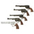 Original Rubber Hollywood Film Handguns from Ellis Props & Graphics - Set of Five Original Items