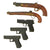 Original Hollywood Film Rubber Prop Pistols from Ellis Props & Graphics - 5 Items Original Items