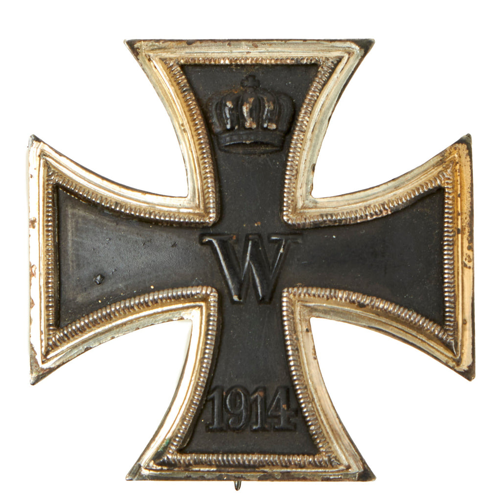 Original Imperial German WWI Prussian "Vaulted" Iron Cross First Class 1914 with Pinback - Unmarked - EKI Original Items