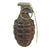 Original U.S. Pre-WWII Inert Early MkII Pineapple Grenade with Fuze - Black 1920s/30s Era Original Items