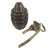 Original U.S. Pre-WWII Inert Early MkII Pineapple Grenade with Fuze - Black 1920s/30s Era Original Items