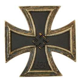 Original German WWII Navy Kriegsmarine Brass Core Iron Cross First Class 1939 - EKI - Unmarked