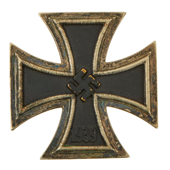 Original German WWII Navy Kriegsmarine Brass Core Iron Cross First Class 1939 - EKI - Unmarked Original Items