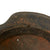 Original German WWII M42 Wehrmacht KIA Shot Damaged No Decal Helmet with Liner Band -  stamped ckl Original Items