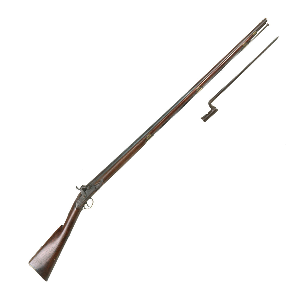 Original U.S. Massachusetts .69" Militia Musket By Payson & Nurse of Boston Converted to Percussion with Bayonet - circa 1820