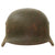 Original German WWII Army Heer M40 Former Single Decal Steel Helmet with Torn 57cm Liner - Q64 Original Items