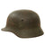 Original German WWII Army Heer M40 Former Single Decal Steel Helmet with Torn 57cm Liner - Q64 Original Items