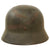 Original German WWII Army Heer M40 Former Single Decal Steel Helmet with Torn 57cm Liner - Q64 Original Items