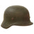 Original German WWII Army Heer M40 Former Single Decal Steel Helmet with Torn 57cm Liner - Q64 Original Items