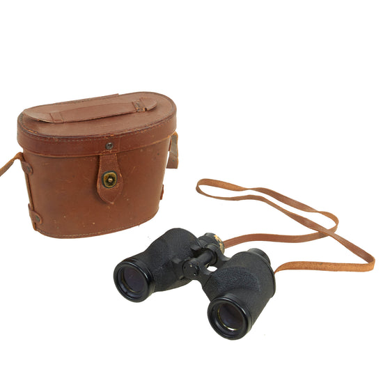 Original U.S. WWII Unissued Condition M3 6x30 Binoculars with M17 Leather Case