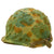 Original U.S. Vietnam War M1 Helmet with Camouflage Cover and 1956 Dated Liner