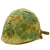 Original U.S. Vietnam War M1 Helmet with Camouflage Cover and 1956 Dated Liner