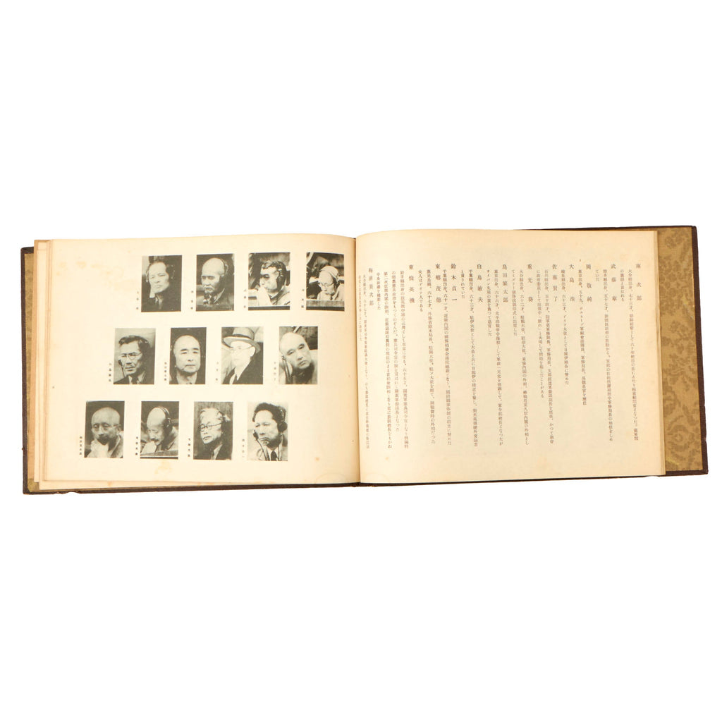 Original Japanese WWII Tokyo War Crimes Tribunal Photographic Record Album - 1948 Published Album Documenting Tokyo Trial Original Items