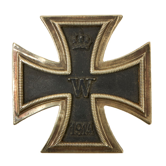 Original Imperial German WWI Prussian "Vaulted" Iron Cross First Class 1914 with Pinback - Unmarked - EKI