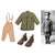 Original U.S. WWII Era Tank Corps Children’s Class-A Uniform Set With Trousers and Boots - Ribbons