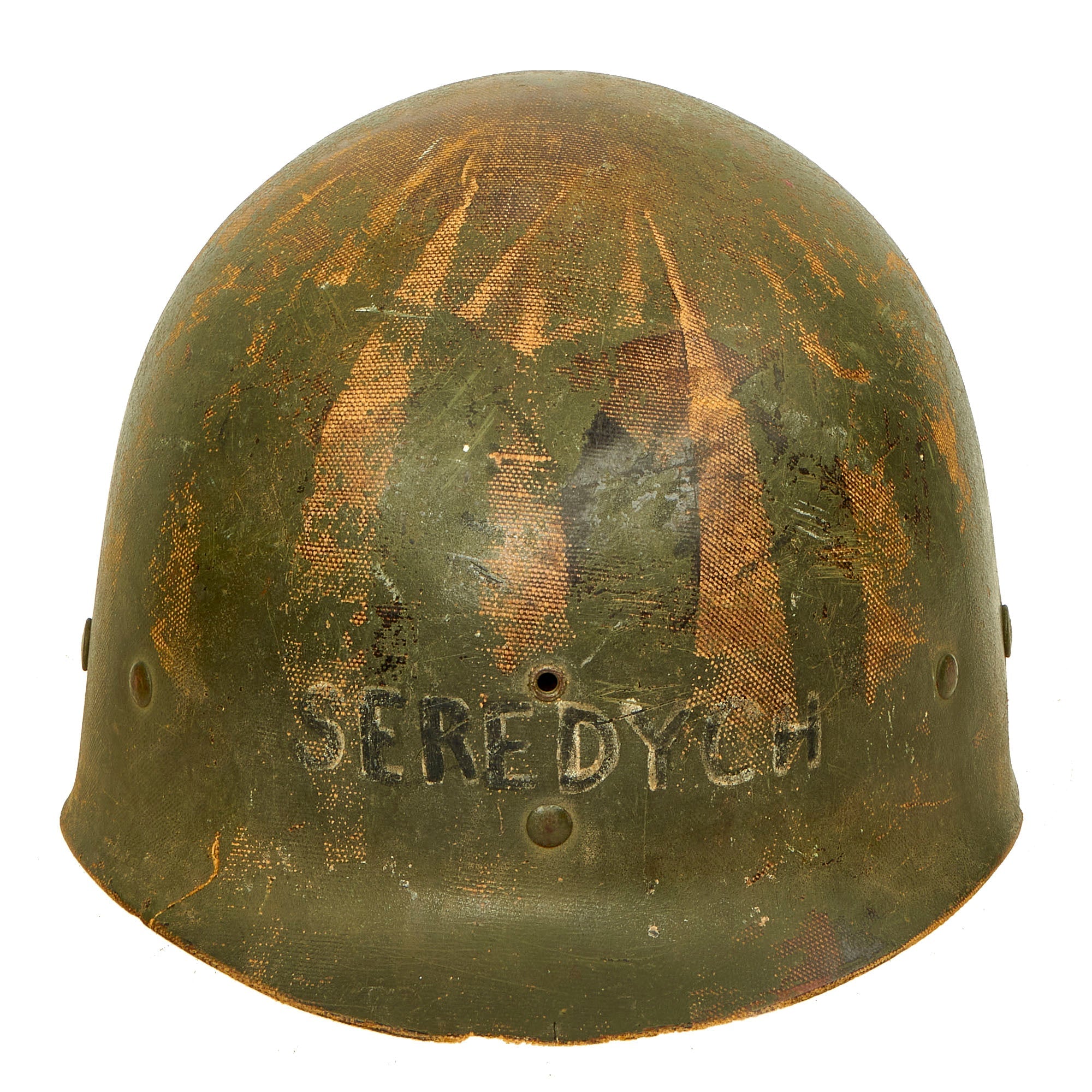 Original U.S. WWII Named USMC M1 Schlueter Fixed Bale Helmet with 3rd ...