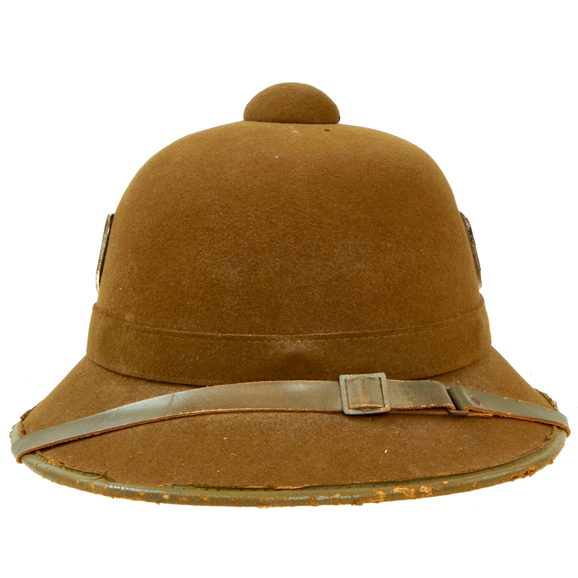 Original German WWII 1942 Dated 2nd Model Afrikakorps DAK Sun Helmet b ...