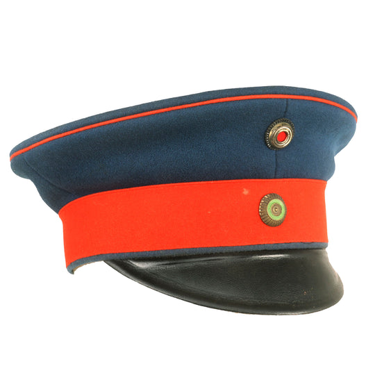 Original German Pre-WWI Saxony Infantry Officer’s Visor Cap