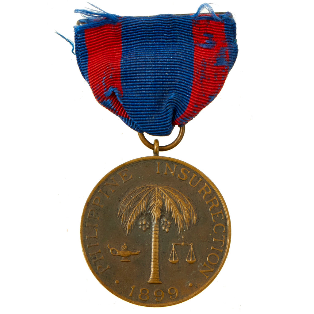 Original U.S. Philippine-American War Rim Numbered Philippine Campaign Medal For 2nd Lieutenant J. D. Burnett Jr., 17th Infantry Regiment - Rim Number Confirmed on Medal Roll Original Items