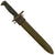 Original U.S. WWI / WWII M1905E1 Springfield Cut-Down 10" Rifle Bayonet with M7 Scabbard - dated 1914 Original Items