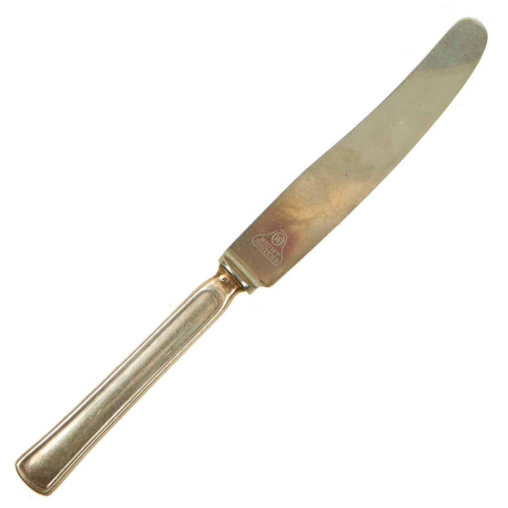 Original Rare German WWII Silver & Stainless Steel Knife from Reichsmarschall Hermann Göring's Deutsches Reichsbahn Dining Car Original Items