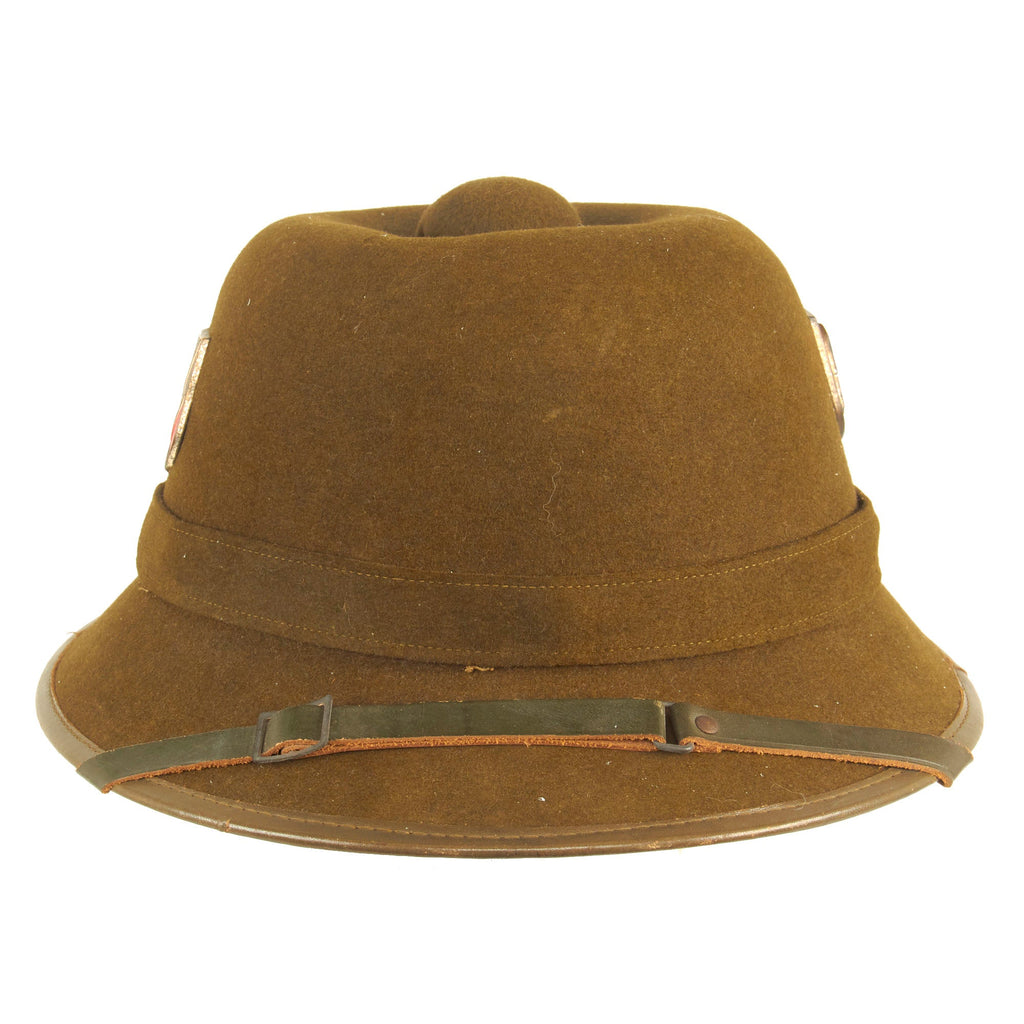 Original German WWII 1941 Dated Second Model DAK Afrikakorps Sun Helme ...