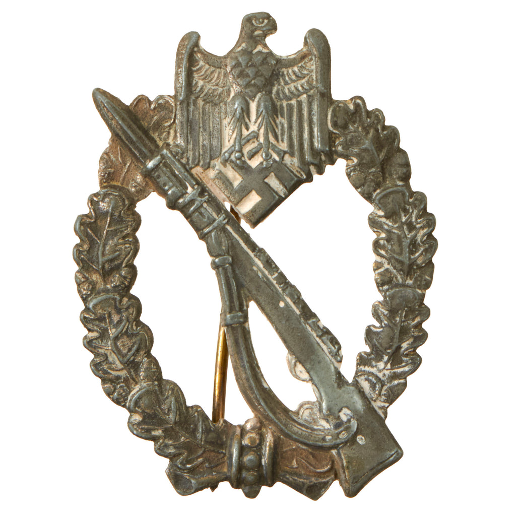 Original German WWII Silver Grade Infantry Assault Badge -  Unmarked