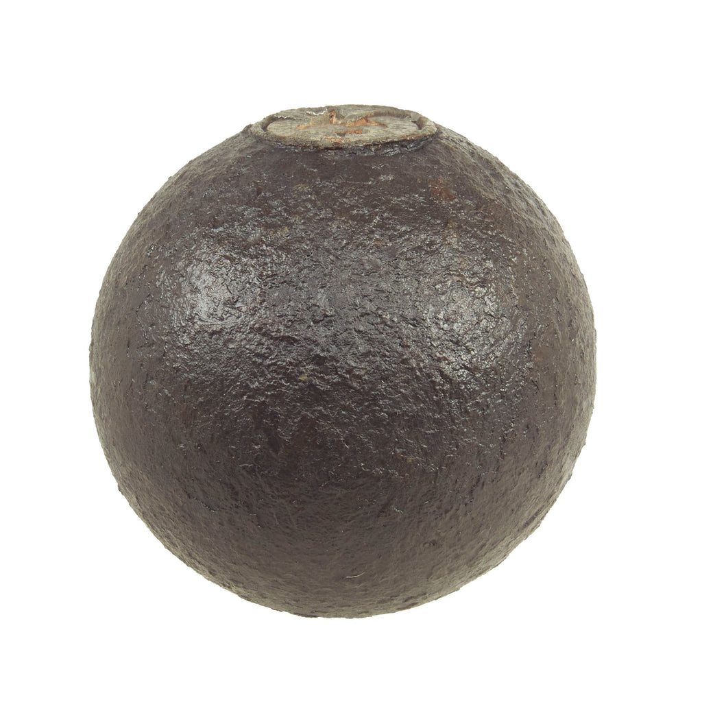 Original U.S. Civil War Federal Bormann Fused 12lb Inert Cannon Ball - Dug at Missionary Ridge Battlefield Original Items